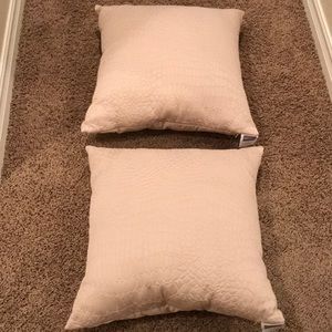 Croscill cream accent pillows
